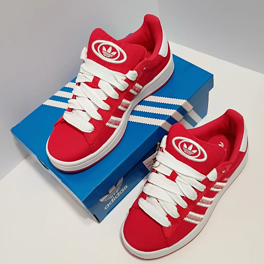 Adidas Campus 00s Red Halo Blush Premium Suede Sneakers - Picture 3 of 14